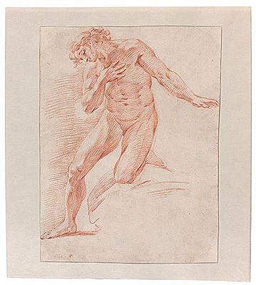 Académie d'homme : étude probable pour un Baptême du Christ