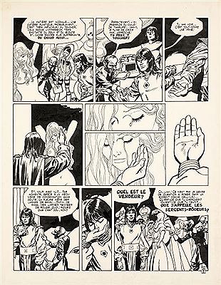Sample artwork by Julio Ribera (1927 - 2018), known for comic illustration - View similar artists and auction records