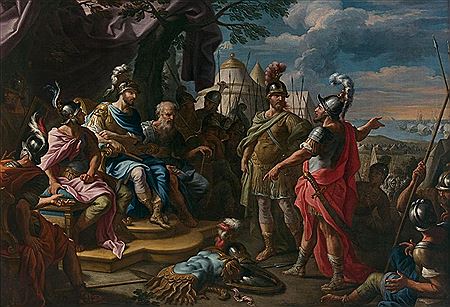 The argument between Ajax and Odysseus over Achilles' armor