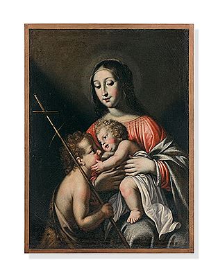 The Virgin and Child with saint John the Baptist