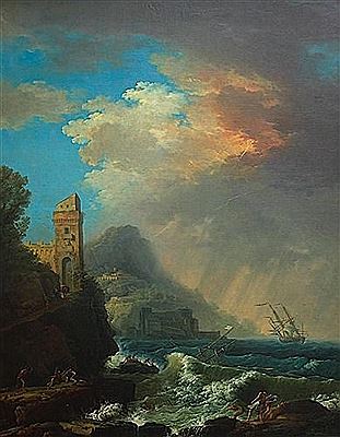 A tempest on a Mediterranean coast by Jean-Henry D'Arles - Auction record, sale price, and art valuation. Compare with similar artists and explore comparable artworks.