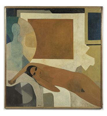 Sample artwork by Andre Minaux (1923 - 1986), known for figure painting - View similar artists and auction records