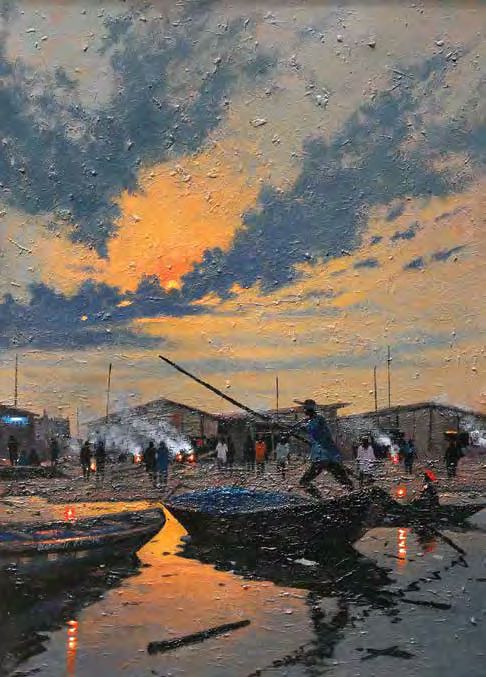 Sample artwork by Oladimeji Oluwafunke (Born 1988), known for painting - View similar artists and auction records