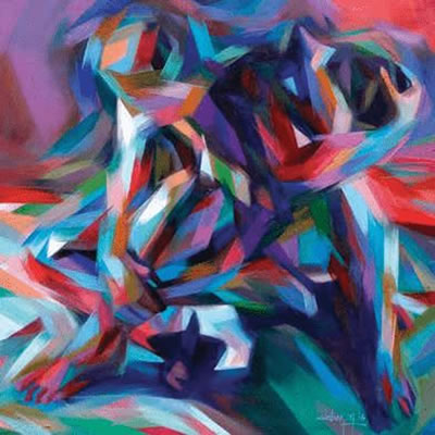 SPLIT PERSONALITY 2013 by Sam Ebohon - Auction record, sale price, and art valuation. Compare with similar artists and explore comparable artworks.