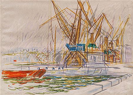 Constan?a Naval Harbour by Eugen Popa - Auction record, sale price, and art valuation. Compare with similar artists and explore comparable artworks.
