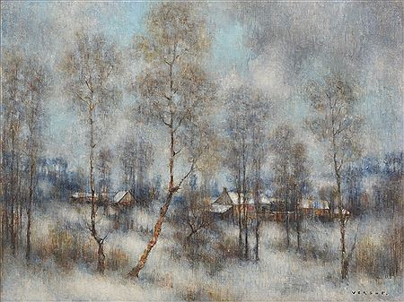 Landscape with houses