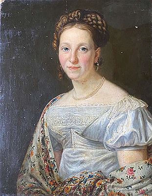 ; portrait of Luise Bertog ;