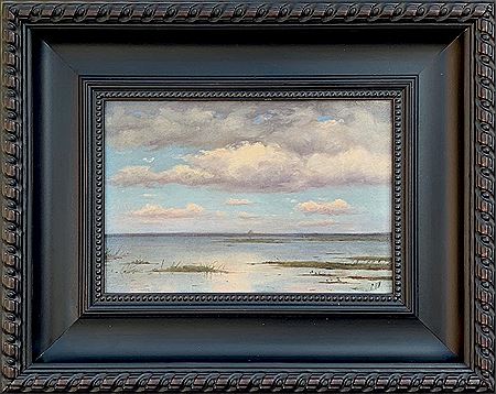 ?louds over the bay ;