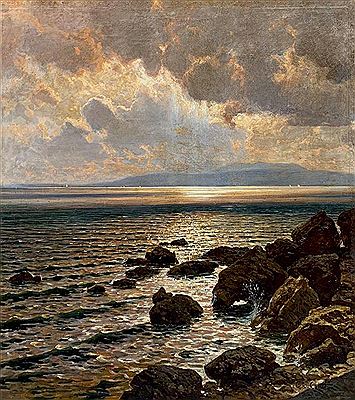 Sample artwork by Charles Cottet (1863 - 1925), known for post-impressionist landscape, figure paintings - View similar artists and auction records