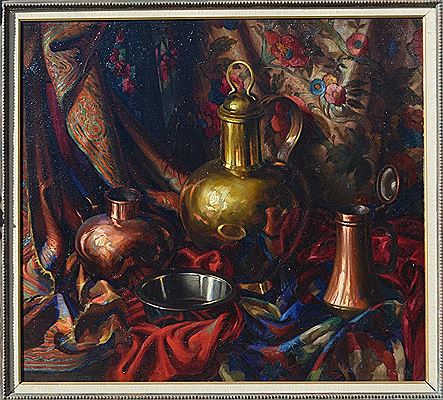 Still-life with crockery ;