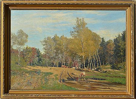 Landscape with cows ; by Carl Roder - Auction record, sale price, and art valuation. Compare with similar artists and explore comparable artworks.