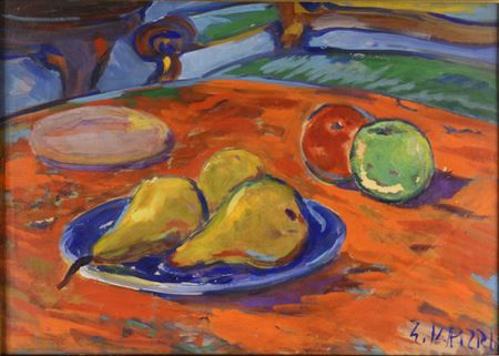 STILL LIFE WITH PEARS AND APPLES