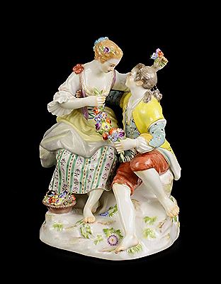 COUPLE WITH FLOWERS