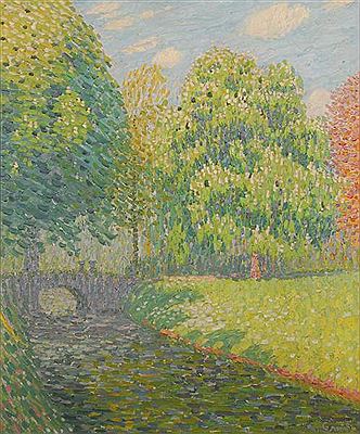 View of a park in Lathem by Guillaume Montobio - Auction record, sale price, and art valuation. Compare with similar artists and explore comparable artworks.