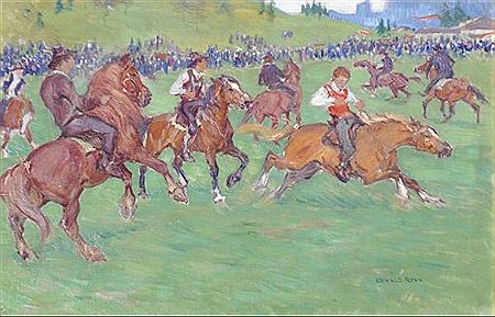 Sample artwork by Oswald Roux (1880 - 1960), known for painting - View similar artists and auction records