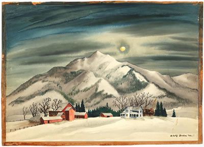 Homestead in winter