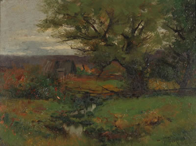 Landscape with a stream