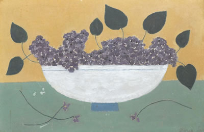 Still life of grapes