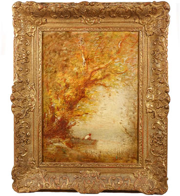 Autumnal watery landscape