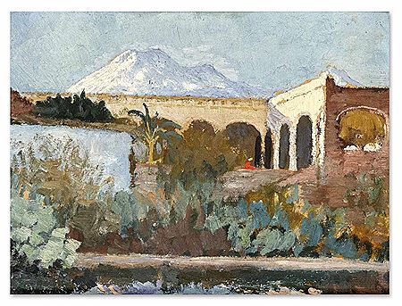 Landschaft mit dem Vulkan in Colima by Ottilie Reylander-Bohme - Auction record, sale price, and art valuation. Compare with similar artists and explore comparable artworks.