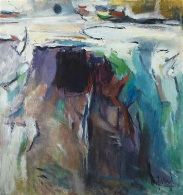 Moon, Water, Rocks-Monhegan, Maine 1963