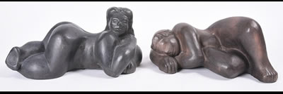 "Sleeping Nude" and "Reclining Nude" (2)
