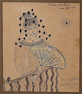 "Dama en el balcón". by Federico Garcia Lorca - Auction record, sale price, and art valuation. Compare with similar artists and explore comparable artworks.