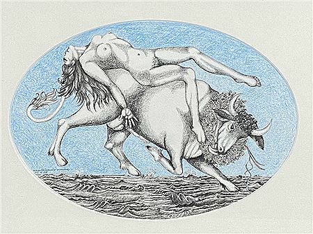 "Die Entführung Europas" by Wolfgang Fratzscher - Auction record, sale price, and art valuation. Compare with similar artists and explore comparable artworks.