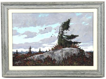 "Jack Pine" by John Loughlin - Auction record, sale price, and art valuation. Compare with similar artists and explore comparable artworks.