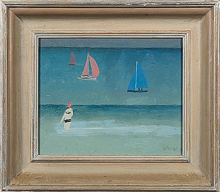 Bather and Three Boats