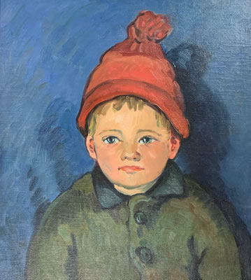 The Red Knit Cap by Evelin Bourne - Auction record, sale price, and art valuation. Compare with similar artists and explore comparable artworks.