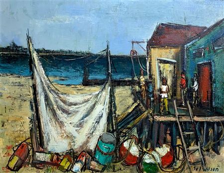 Wharf with Figures