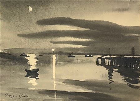 Moonlight on the Harbor