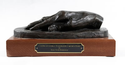 Casting of George Washington Carver's Hand