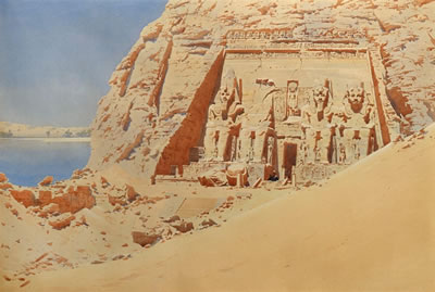The Great Temple at Abu Simbel, Egypt by Augustus Osborne Lamplough - Auction record, sale price, and art valuation. Compare with similar artists and explore comparable artworks.