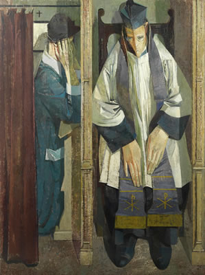 Sample artwork by Norman Charles Blamey (1914 - 2000), known for realist and abstract figure, genre, portraits. religious and interior scene painting - View similar artists and auction records