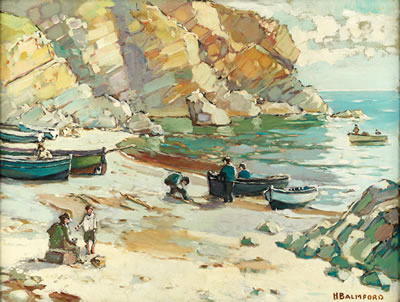 Cadgwith on the Beach by Hurst Balmford - Auction record, sale price, and art valuation. Compare with similar artists and explore comparable artworks.