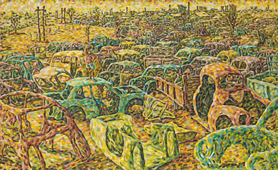 Mukuwisi junk yard by Lovemore Kambudzi - Auction record, sale price, and art valuation. Compare with similar artists and explore comparable artworks.