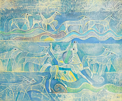 Assyrian Hunt by Rakan Dabdoub - Auction record, sale price, and art valuation. Compare with similar artists and explore comparable artworks.