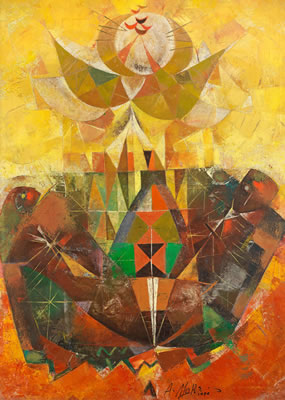 Sample artwork by Abdel Wahab Morsi (1931 - 2021), known for engraving, international exhibitions - View similar artists and auction records