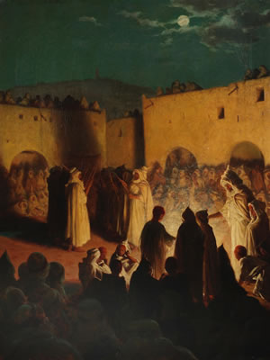 A night celebration of a Muslim Eid by Thomas Frederick Mason Sheard - Auction record, sale price, and art valuation. Compare with similar artists and explore comparable artworks.