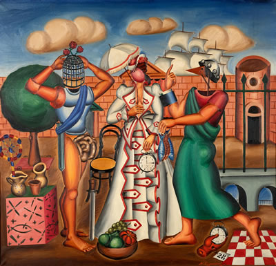 Sample artwork by Nikos Engonopoulos (1907 - 1985), known for painting - View similar artists and auction records