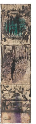 Sample artwork by Ahmad Shibrain (1931 - 2017), known for abstract arabic calligraphy - View similar artists and auction records