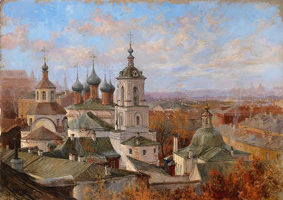 View of The Chrysostom Monastery in Moscow