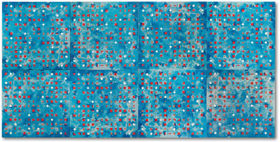 Blue Computergram, 1981 (In 8 parts) by Brian Clarke - Auction record, sale price, and art valuation. Compare with similar artists and explore comparable artworks.