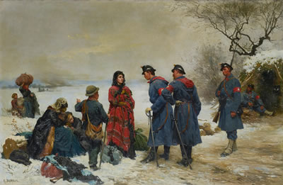 Sample artwork by Auguste Bachelin (1830 - 1890), known for landscape, genre scene, portrait, and military painting - View similar artists and auction records