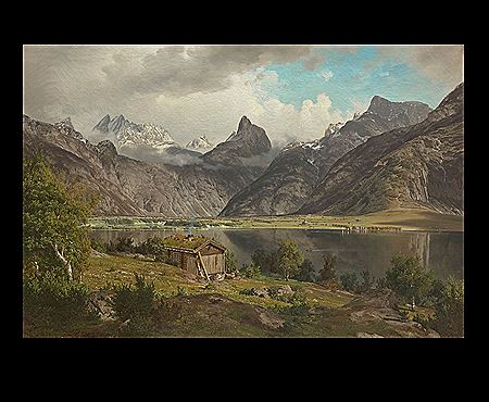 Landskap med Romsdalshorn, 1868
