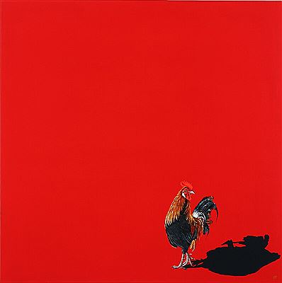 "Only a shadow for a company. A series "Very lonely cock"".