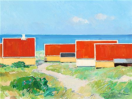 Coastal view from Skagen, Denmark.
