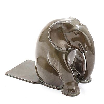 A sitting elephant